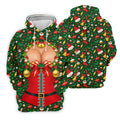 Festive Christmas Corset Bow Golf Polo Shirt, Christmas Golf Shirt, Mens Golf Apparel