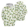 Funny Pickle Hawaiian Golf Shirt, Cartoon Style Women's Golf Tops, Ladies Golf Shirts