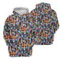 Beer Bottle Labels Navy Golf Shirt, Men's Funny Golf Shirts, Golf Tops For Men, Golf Shirts For Men