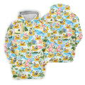 Funny Santa Duck Float Tropical Christmas Polo Shirt, Womens Golf Polo, Hawaiian Golf Shirt