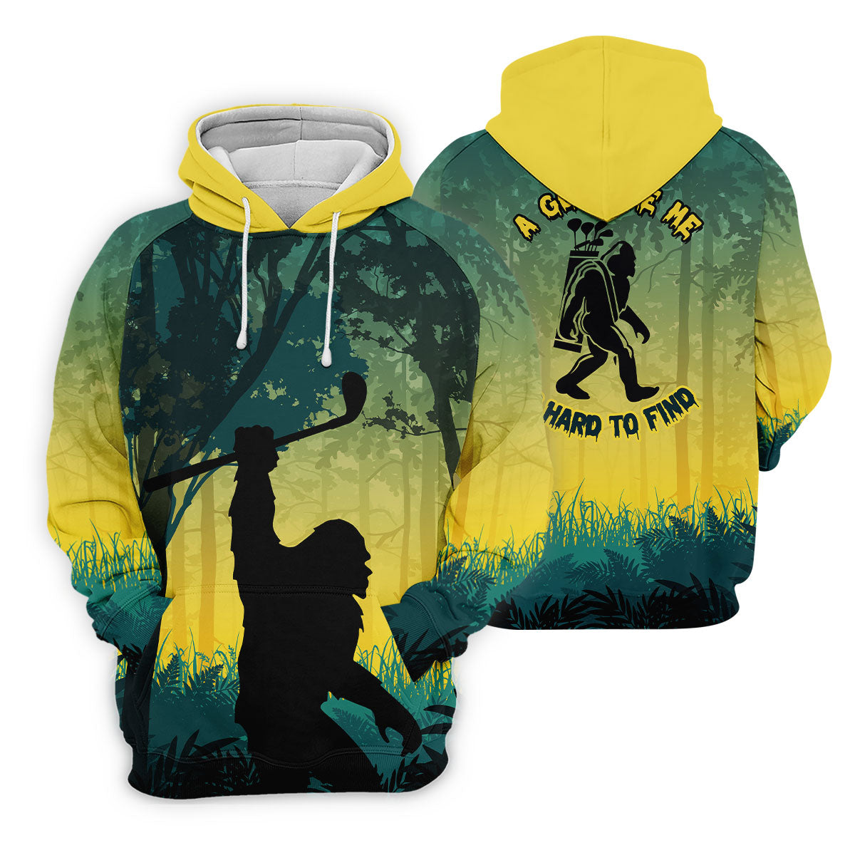 Bigfoot A Guy Like Me Is Hard To Find Men's Polo Shirt, Golf Polo Shirts For Men, Mens Golf Apparel