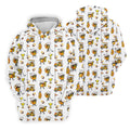 Funny Beer Mug Golfer Pattern Golf Polo Shirt, Mens Golf Polo, Golf Apparel For Men