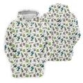White Desert Golf Icons Pattern Golf Polo Shirt, Women's Golf Polo, Golf Polo Shirt