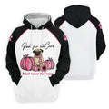 Paws For The Cure Pug Breast Cancer Polo Shirt, Men's Golf Shirt, Mens Golf Apparel