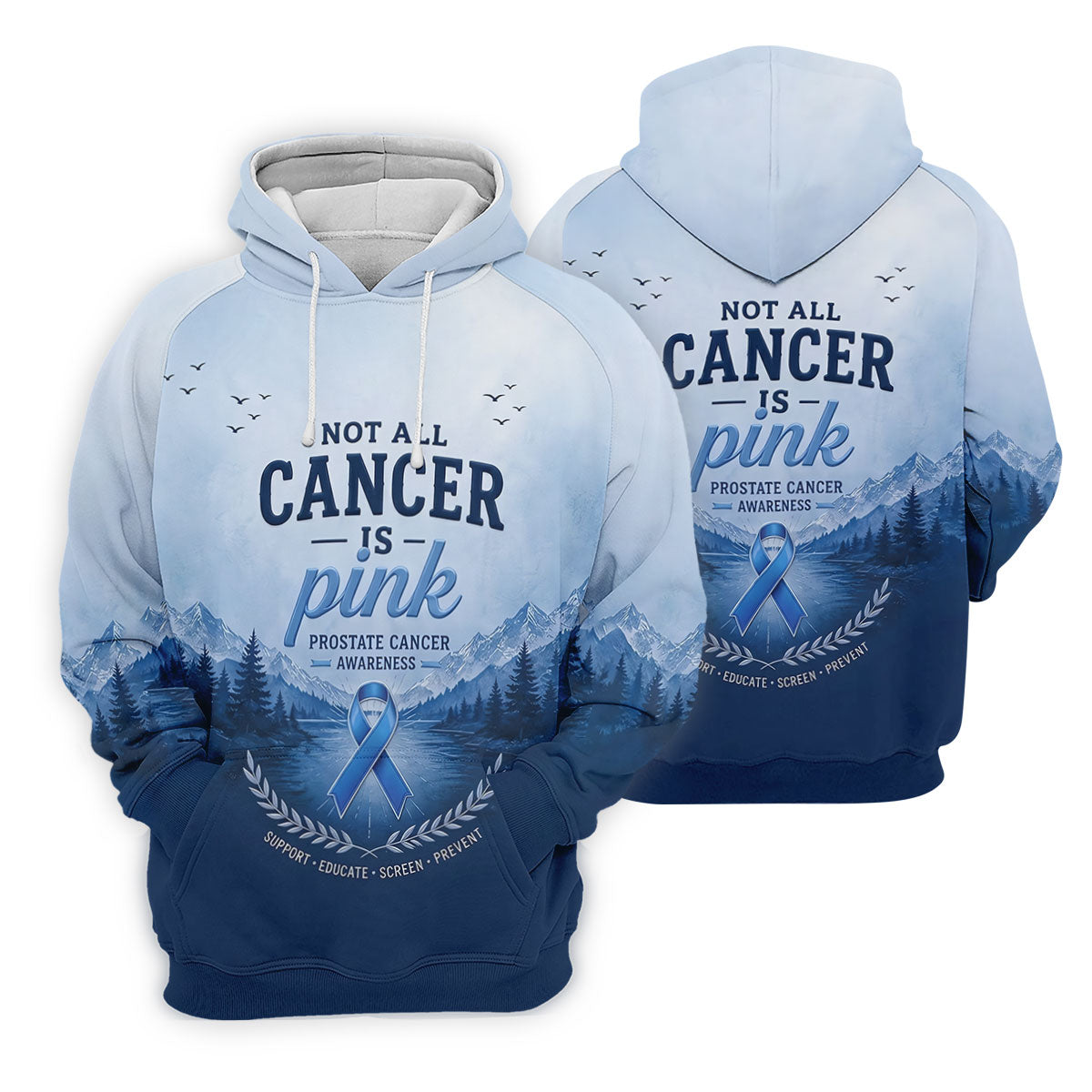 Not All Cancer Is Pink Prostate Cancer Polo Shirt, Mens Golf Polo, Printed Golf Shirts