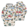 Cute Yorkshire Terrier Beach Vacation Golf Polo Shirt, Golf Shirts For Women, Women's Golf Apparel
