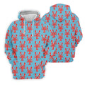 Big Red Lobster Hawaiian Golf Shirt, Retro Golf Shirt, Women's Golf Tops, Ladies Golf Shirts