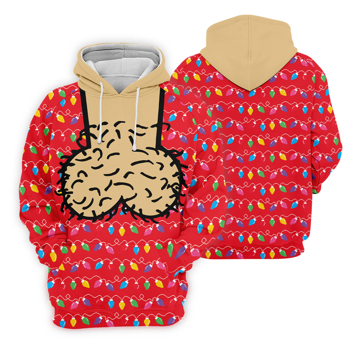 Cheeky Lights Christmas Golf Shirt, Mens Golf Shirts, Golf Apparel For Men