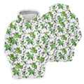 Green Cocktail Splash Pattern Golf Shirt, Mens Golf Shirts, Hawaiian Golf Shirt, Golf Polo Shirts For Men