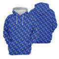 Memphis Pattern Hawaiian Golf Shirt, Retro Summer Women's Golf Tops, Ladies Golf Shirts