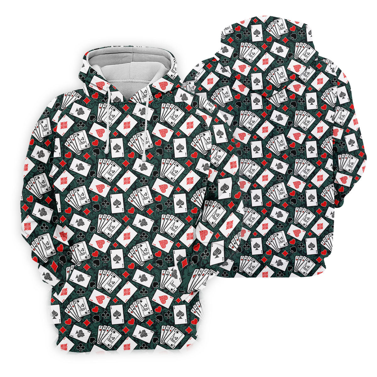 Funny F*ck Three Putts Cards Casino Themed Golf Tops For Men, Polo Shirts For Men, Golf Shirts For Men