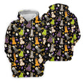 Funny Adult Halloween Cookie Pattern Polo Shirt, Men's Golf Shirt, Printed Golf Shirts