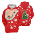Funny Santa Costume Snowflake Christmas Golf Shirt, Women's Golf Tops, Printed Golf Shirt