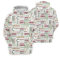 Cameron Pattern Christmas Golf Tops For Men, Christmas Golf Shirt, Men Golf Apparel