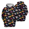 Abstract Geometric Leopard Zebra Animal Stripes 80s 90s Style Golf Tops For Men, Golf Shirts For Men