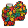 Vibrant Maple Leaf Autumn Forest Hawaiian Golf Polo, Golf Tops For Men, Golfing Apparel