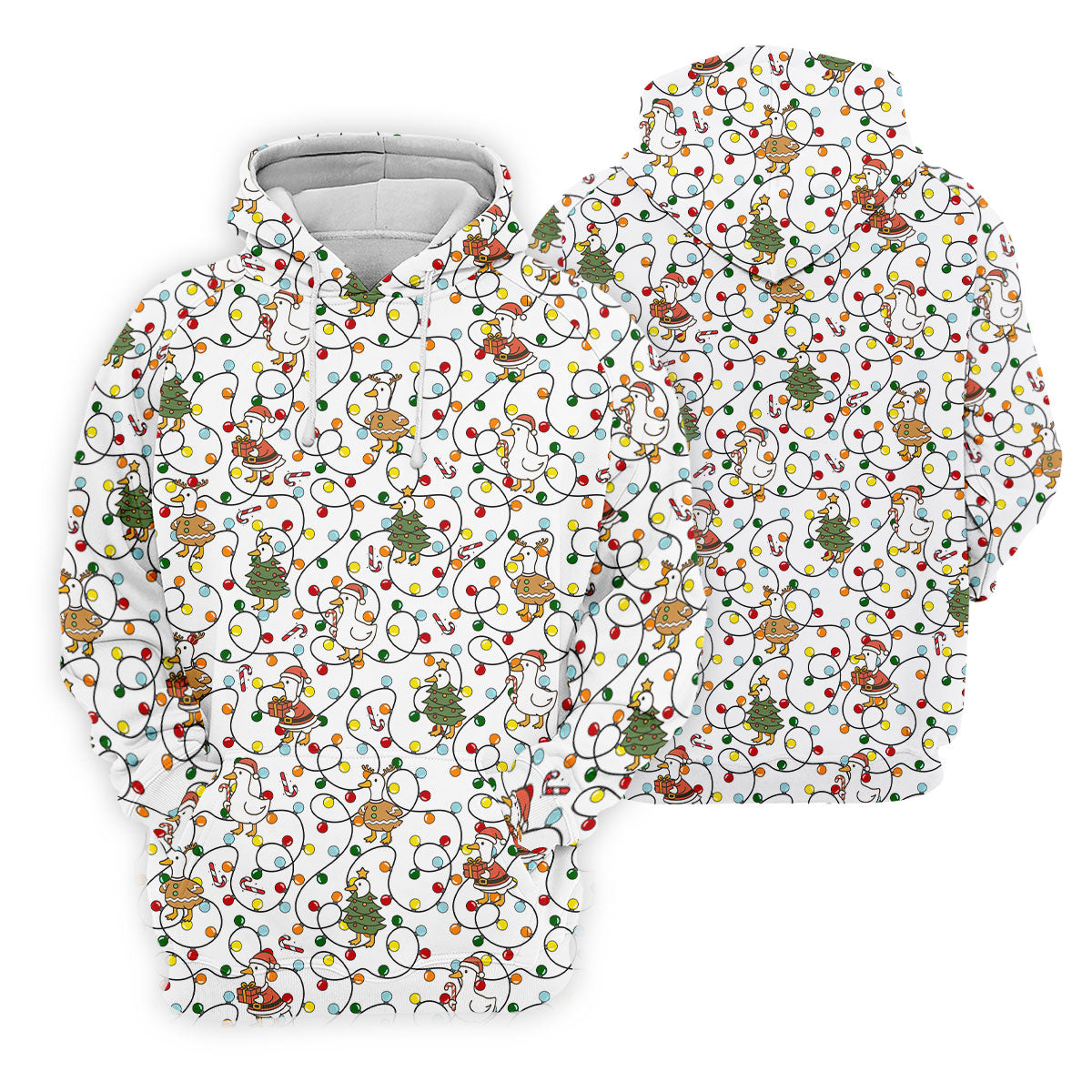 Funny Duck Merry Xmas White Golf Shirts, Gifts For Golf Lovers, Polo Shirts For Men, Golfing Apparel