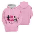 Heal Cancer Faith Pink Breast Cancer Awareness Shirt, Womens Golf Polo, Golf Shirts For Women