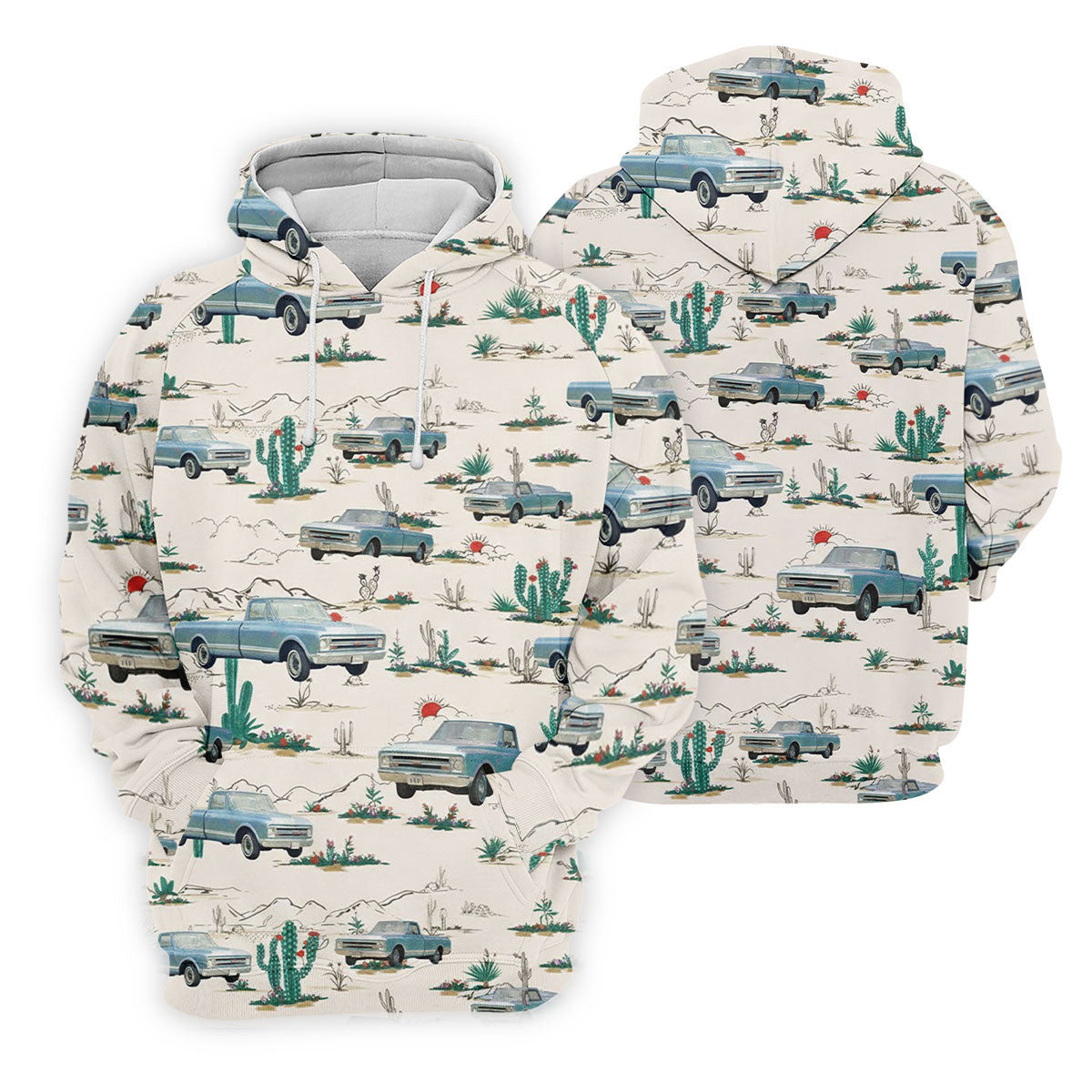 Personalized Truck Golf Shirt, Custom Vehicle Tropical Pattern, Golf Shirt For Women