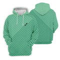 Lawn Mower Logo Cross Pattern Women's Golf Tops, Ladies Golf Shirts, Golfing Apparel
