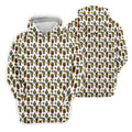 Funny Potted Cactus Pattern Men's Golf Polo Shirt, Adult Humor Golf Apparel For Men, Printed Golf Shirts