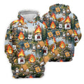 Cartoon Marshmallow, Graham Cracker and Campfire Characters Lake Camping Hawaiian Golf Polo, Golf Tops For Women, Golfing Apparel