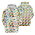 Autism Awareness Jigsaw Puzzle Pieces Rainbow Paint Splatter Men's Golf Shirt, Polo Shirts For Men