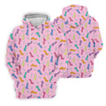 Funny Adult Novelty Pink Pattern Golf Shirt, Mens Polo Shirts, Golf Apparel For Men