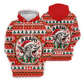 Funny Screaming Goat Christmas Golf Shirt, Golf Shirts For Men, Mens Golf Apparel