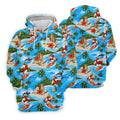 Funny Beach Surfer Jesus Hawaiian Golf Shirt, Mens Golf Polo, Printed Golf Shirts