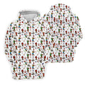 Bigfoot Golfer Pattern Women's Golf Tops, Golf Shirts For Women, Performance Golf Shirt