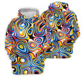 Blue And Yellow Fluid Art Cool Golf Shirt, Women's Golf Tops, Ladies Golf Shirts, Women's Polo Shirt