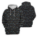 Rainbow Cancer Ribbon Stick Figure Golf Pattern Shirt, Printed Golf Shirts, Polo Shirts For Men