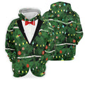 Christmas Tree Needles Green Festive Men's Golf Polo Shirts, Christmas Golf Shirt, Golf Gift For Men