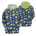 Margarita Cocktail Golf Shirt, Tropical Lime Drink Pattern, Golf Shirt For Men