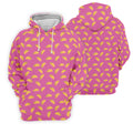 The Pink Taco Seamless Pattern Golf Tops For Men, Polo Shirts For Men, Golf Shirts For Men