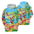 It's 5 O'Clock Somewhere Tropical Parrot Hawaiian Golf Shirt, Women's Golf Tops