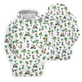 Funny Raccoon Tropical Golf Pattern Polo Shirt, Womens Golf Tops, Printed Golf Shirt