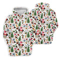 Christmas Cute Pattern Women Golf Top, Cartoon Print Ladies Golf Polos, Christmas Golf Shirt, Golfing Apparel