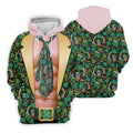 Funny Costume Shamrock St Patrick's Day Golf Shirt, Performance Golf Shirt, Polo Shirts For Men