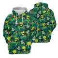UFO and Alien Tropical Forest Hawaiian Golf Polo, Golf Tops For Women, Golfing Apparel