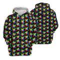It's Okay To Be Different Autism Puzzle Women's Golf Tops, Autism Awareness Colors Ladies Golf Polos