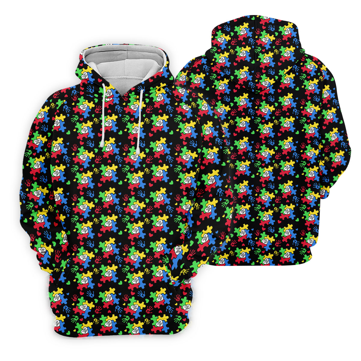 It's Okay To Be Different Autism Puzzle Women's Golf Tops, Autism Awareness Colors Ladies Golf Polos