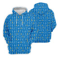 Stick Figure Golf Pose Autism Ribbon Blue Golf Shirt, Autism Awareness Colors Ladies Golf Polos