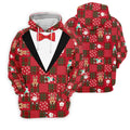 Red Plaid Funny Holiday Vintage Print Women Golf Top, Christmas Golf Shirt, Ladies Golf Tops
