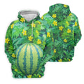 Funny Watermelon Belly Illusion Golf Polo Shirt, Mens Golf Polo, Hawaiian Golf Shirt