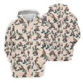 Funny Raccoon Desert Golf Pattern Polo Shirt, Ladies Golf Shirt, Printed Golf Shirt