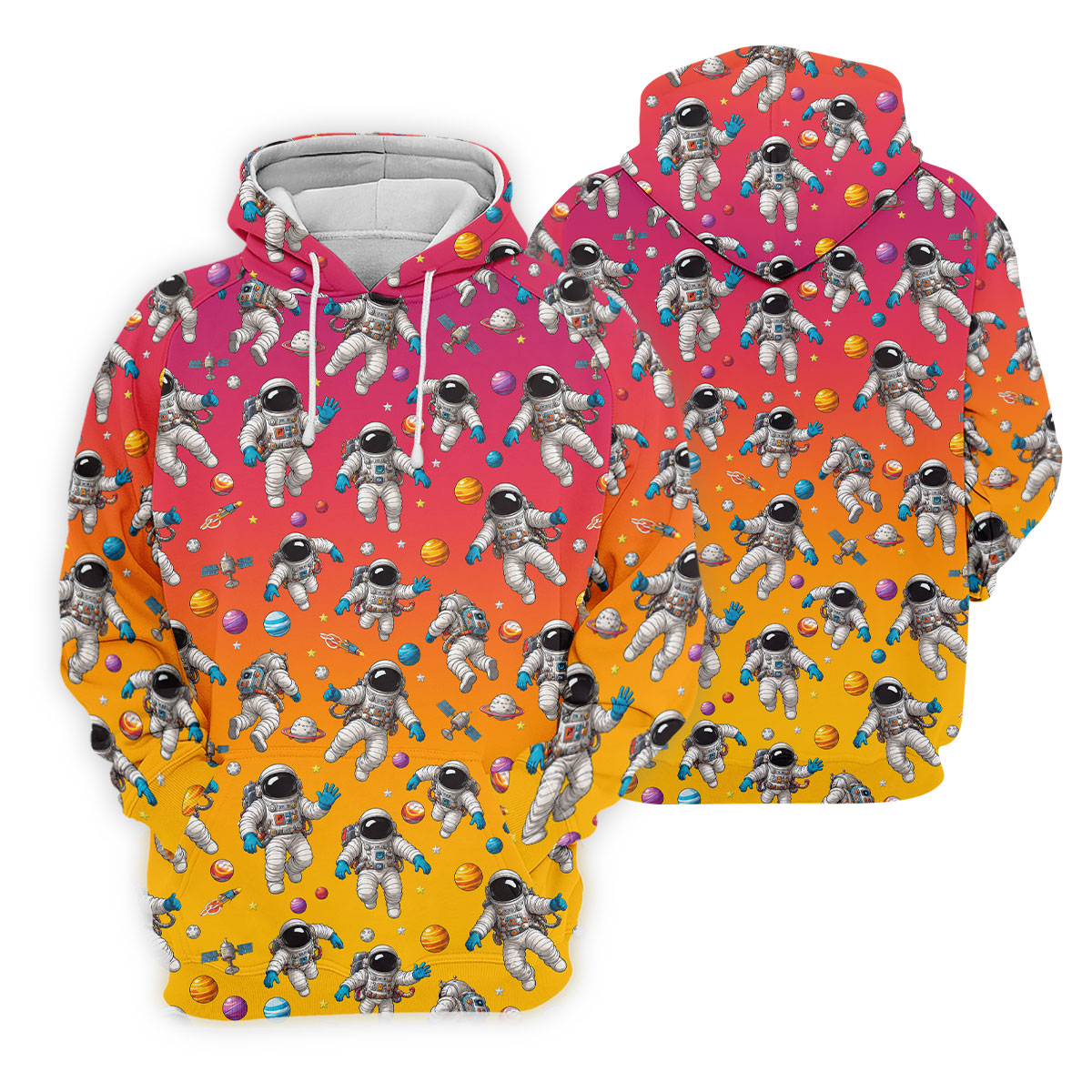 Space Astronaut Hawaiian Golf Shirt, Men's Golf Shirt, Polo Shirts For Men