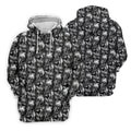 Dark Grim Reaper Skull Pattern Golf Polo Shirt, Mens Golf Polo, Golf Apparel For Men