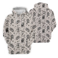 Mice and UFOs in a Fantasy Woodland Pattern Hawaiian Golf Polo, Golf Tops For Men, Golfing Apparel